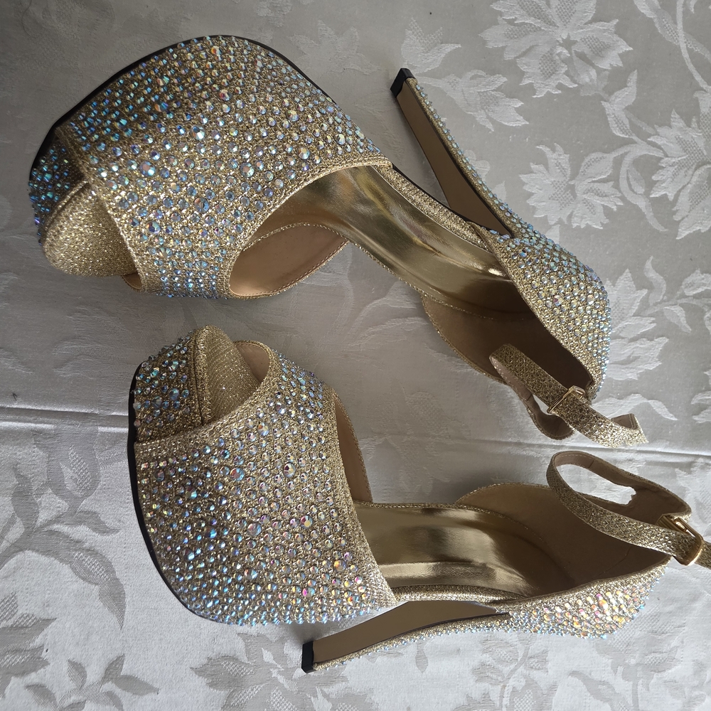 Sparkling Gold Women's Heels